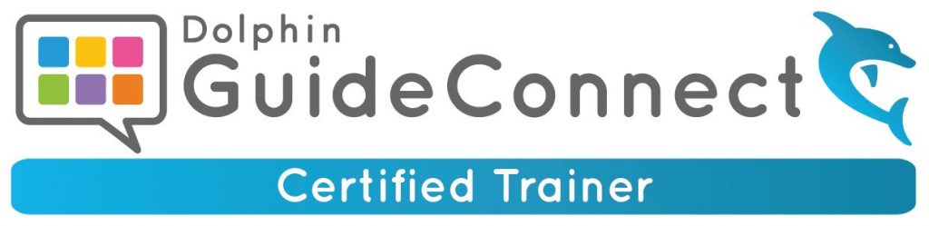 Dolphin Guide Connect. Certified Trainer. Certificate Logo.